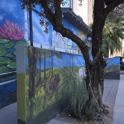 Mural para restaurante comercial