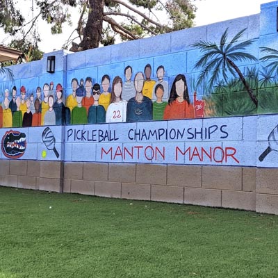 Mural comercial de pickleball